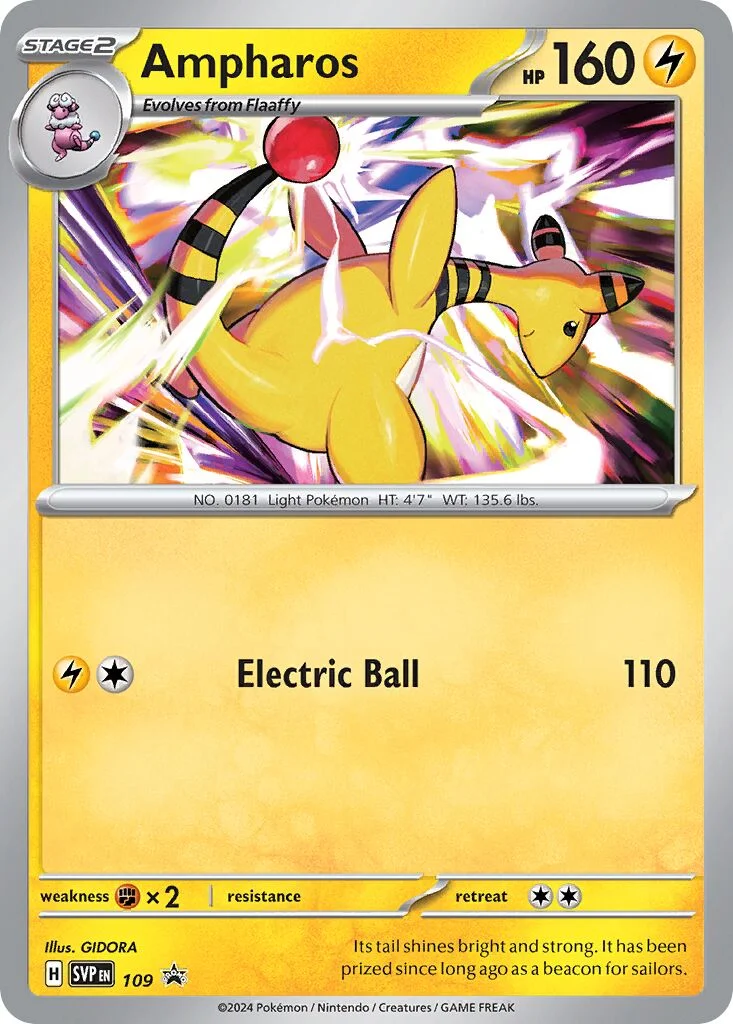 Ampharos 「BATTLE_ACADEMY_2024_PIKACHU 109」「EN」