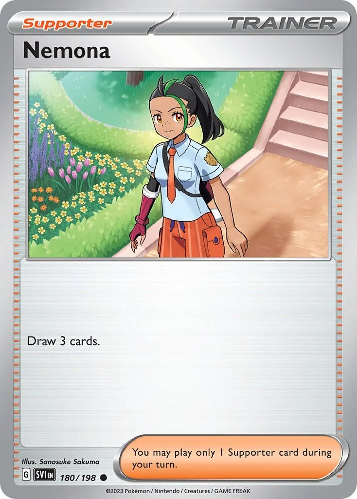Nemona 「BATTLE_ACADEMY_2024_PIKACHU 180/198」「EN」
