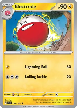 Electrode 「BATTLE_ACADEMY_2024_PIKACHU 067/193」「EN」