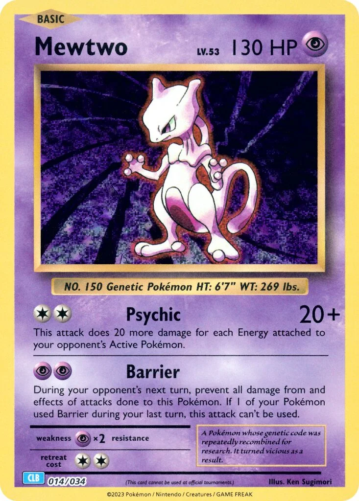 Mewtwo 「CLB 014/034」「EN」