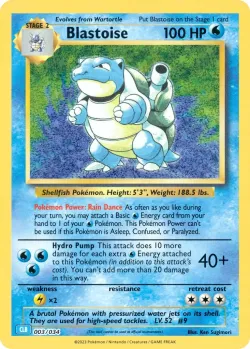 Blastoise 「CLB 003/034」「EN」