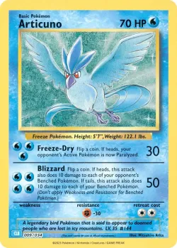 Articuno 「CLB 009/034」「EN」