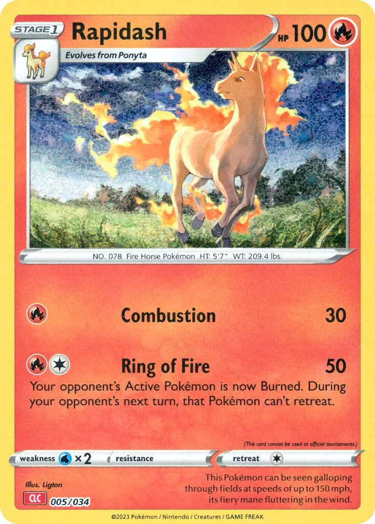 Rapidash 「CLC 005/034」「EN」