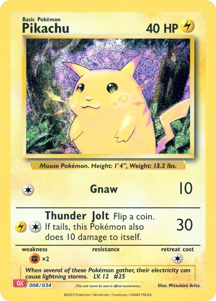 Pikachu 「CLC 008/034」「EN」