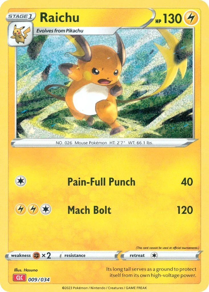 Raichu 「CLC 009/034」「EN」