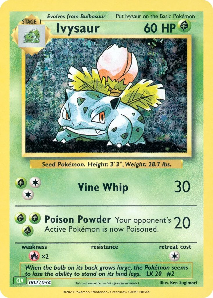Ivysaur 「CLV 002/034」「EN」