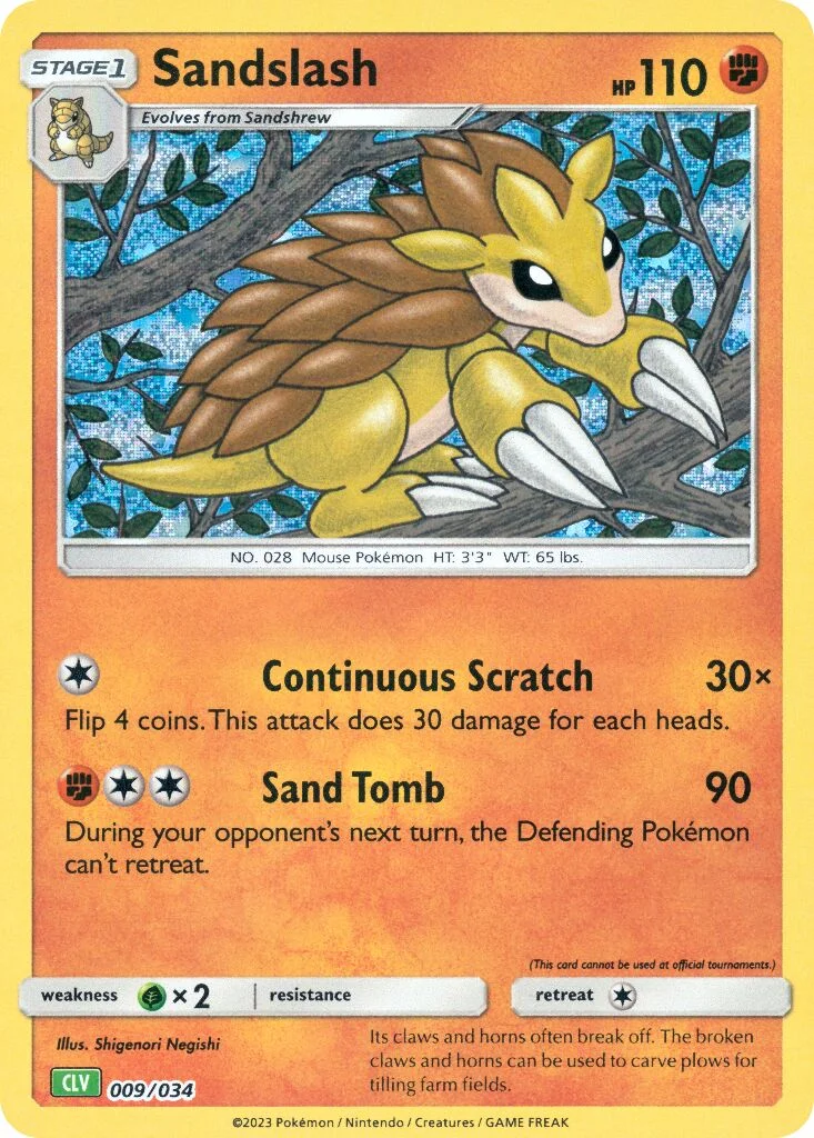Sandslash 「CLV 009/034」「EN」