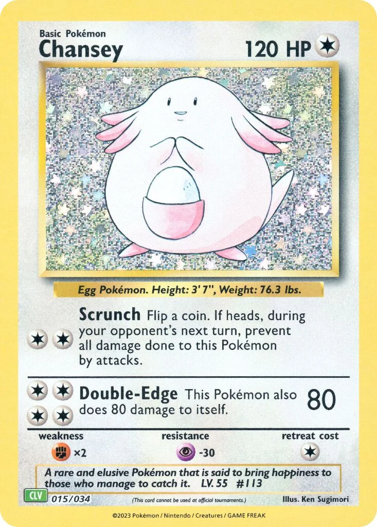 Chansey 「CLV 015/034」「EN」
