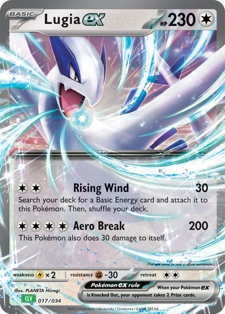 Lugia ex 「CLV 017/034」「EN」