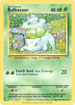 Bulbasaur 「CLV 001/034」「EN」