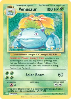 Venusaur 「CLV 003/034」「EN」