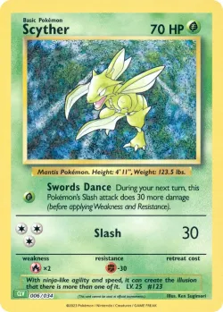 Scyther 「CLV 006/034」「EN」