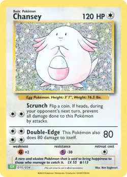 Chansey 「CLV 015/034」「EN」