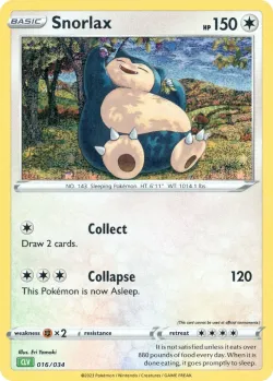 Snorlax 「CLV 016/034」「EN」
