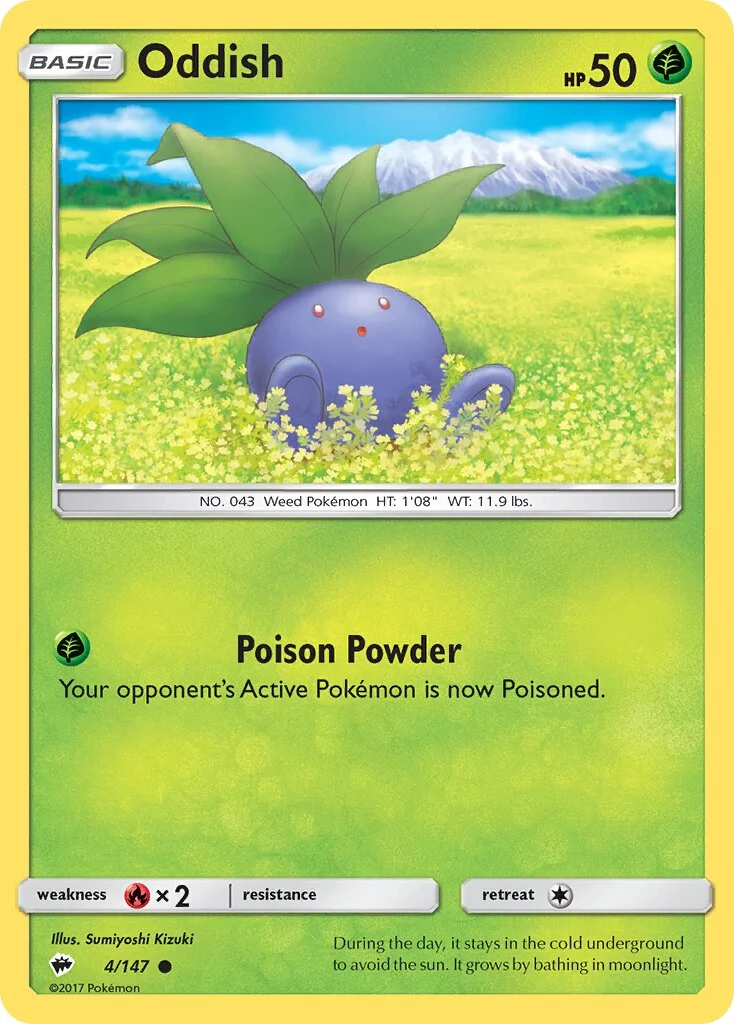 Oddish 「SM_TRAINER_KIT_ALOLAN_NINETALES 4/147」「EN」