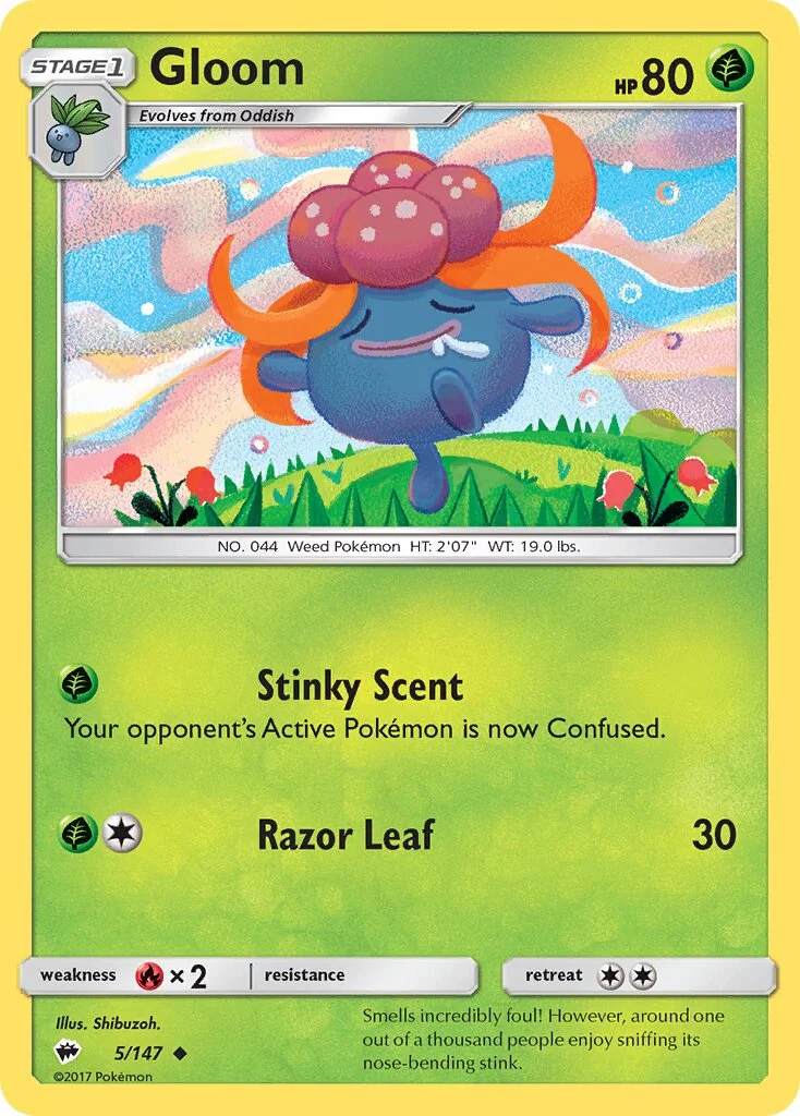 Gloom 「SM_TRAINER_KIT_ALOLAN_NINETALES 5/147」「EN」