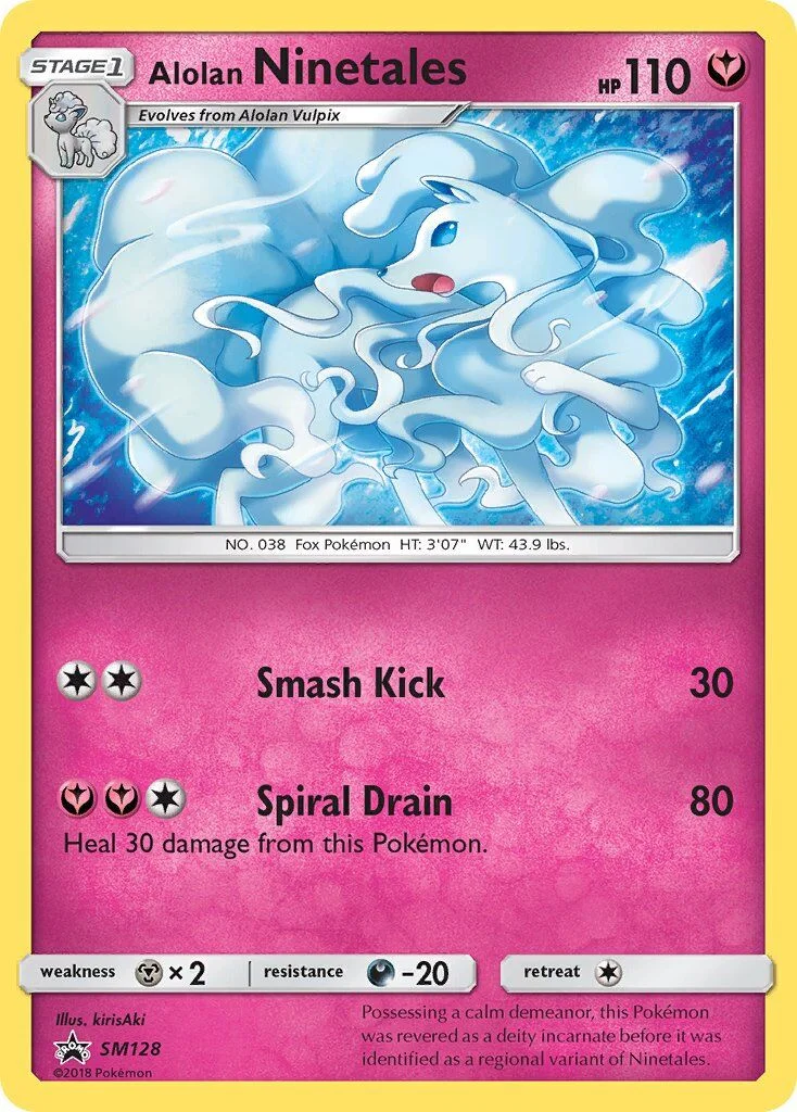Alolan Ninetales 「SM_TRAINER_KIT_ALOLAN_NINETALES SM128」「EN」