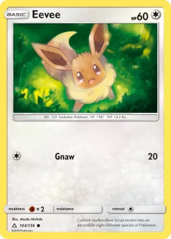 Eevee 「SM_TRAINER_KIT_ALOLAN_NINETALES 104/156」「EN」