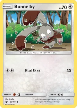 Bunnelby 「SM_TRAINER_KIT_ALOLAN_NINETALES 87/111」「EN」