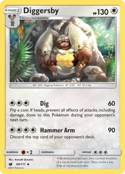 Diggersby 「SM_TRAINER_KIT_ALOLAN_NINETALES 88/111」「EN」