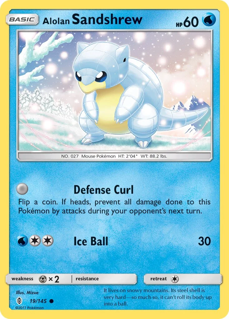 Alolan Sandshrew 「SM_TRAINER_KIT_ALOLAN_SANDSLASH 19/145」「EN」