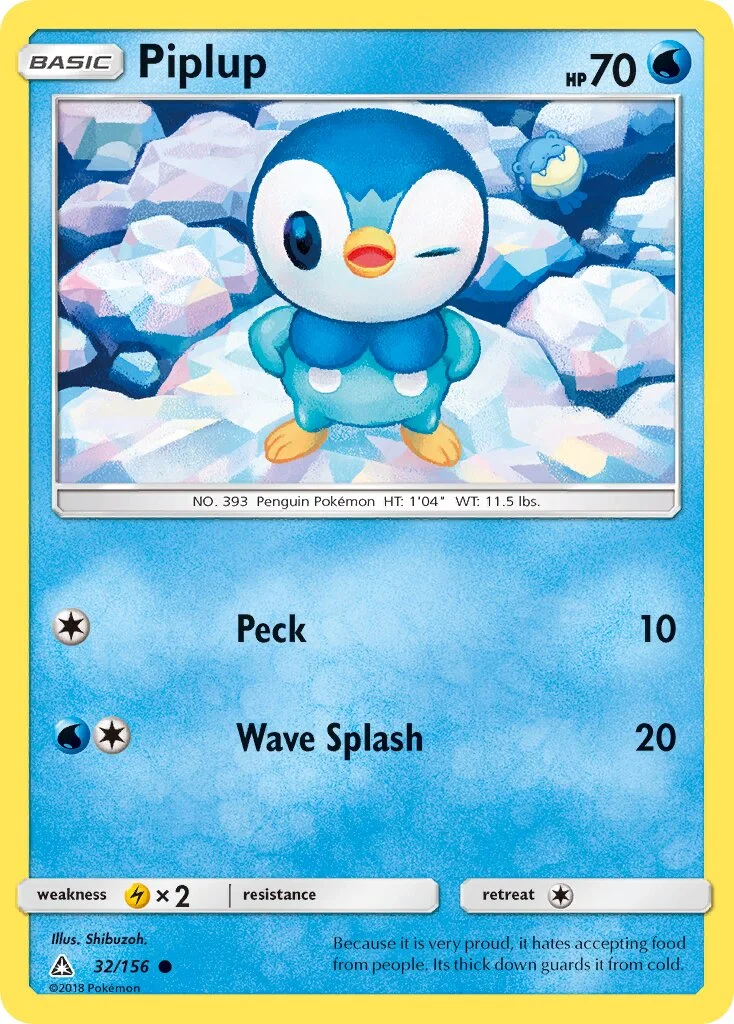 Piplup 「SM_TRAINER_KIT_ALOLAN_SANDSLASH 32/156」「EN」