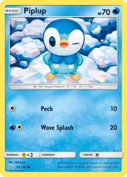 Piplup 「SM_TRAINER_KIT_ALOLAN_SANDSLASH 32/156」「EN」