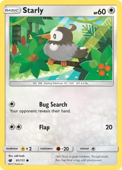 Starly 「SM_TRAINER_KIT_ALOLAN_SANDSLASH 81/111」「EN」