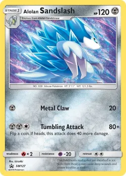 Alolan Sandslash 「SM_TRAINER_KIT_ALOLAN_SANDSLASH SM127」「EN」