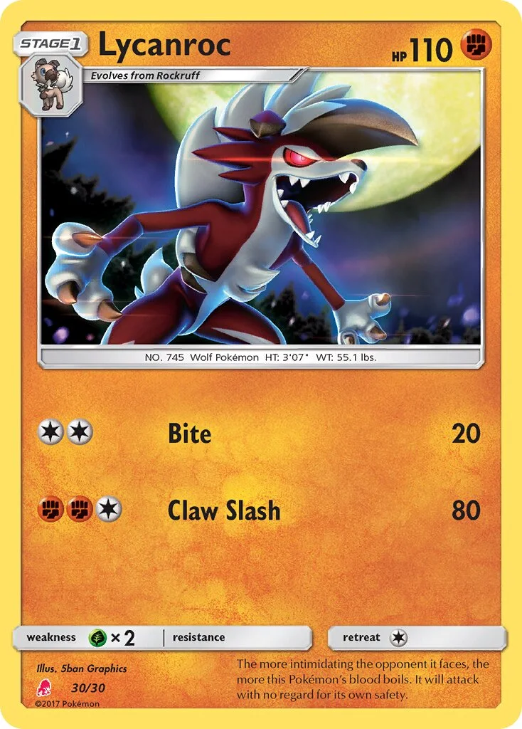 Lycanroc 「TK10L 30/30」「EN」
