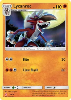 Lycanroc 「TK10L 30/30」「EN」