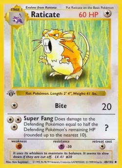 Raticate 「TRAINER_DECK_A 40/102」「EN」
