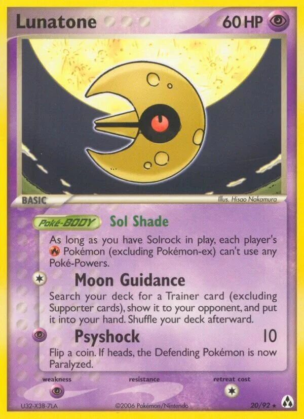 Lunatone 「WC_DECK_2006_SUNS_AND_MOONS 20/92」「EN」