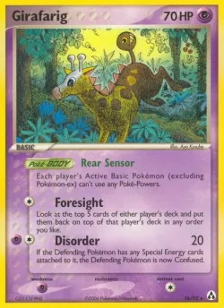 Girafarig 「WC_DECK_2006_SUNS_AND_MOONS 16/92」「EN」