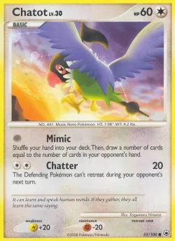 Chatot 「WC_DECK_2008_PSYCHIC_LOCK 55/100」「EN」