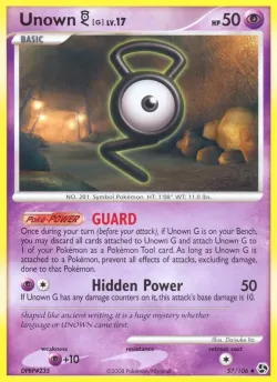 Unown G 「WC_DECK_2009_QUEENGAR 57/106」「EN」