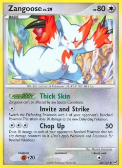 Zangoose 「WC_DECK_2009_QUEENGAR 66/127」「EN」