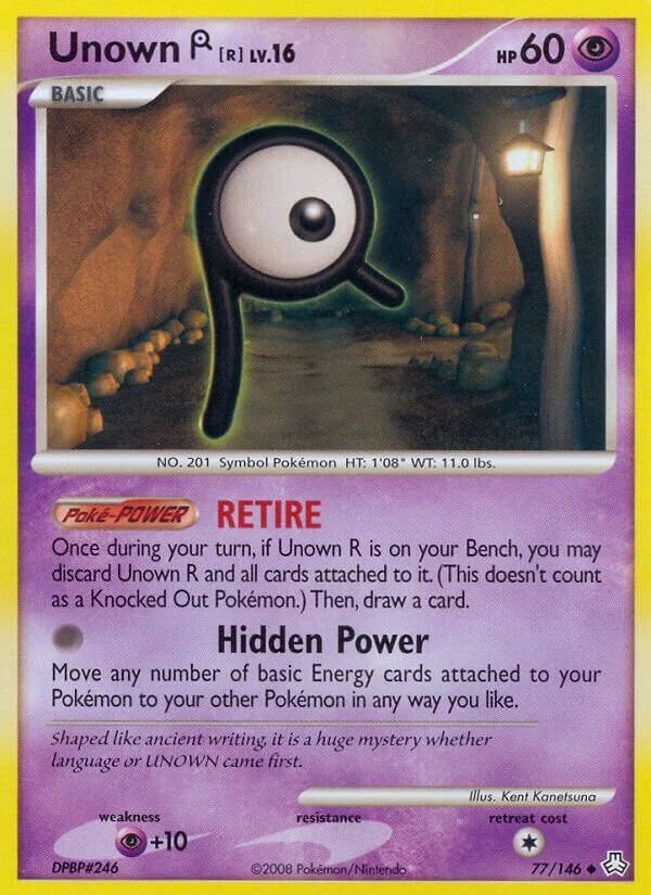 Unown R 「WC_DECK_2010_POWER_COTTONWEED 77/146」「EN」
