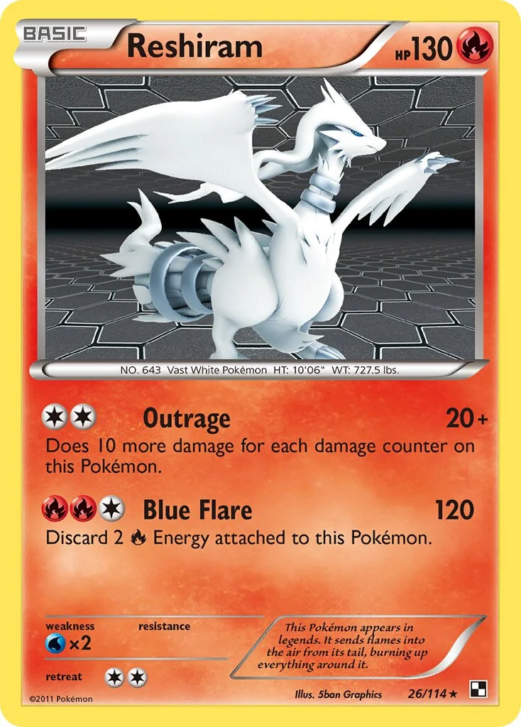 Reshiram 「WC_DECK_2011_RESHIPHLOSION 26/114」「EN」