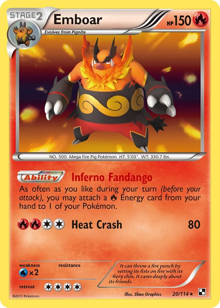 Emboar 「WC_DECK_2011_TWINBOAR 20/114」「EN」