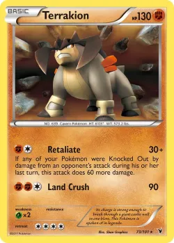 Terrakion 「WC_DECK_2012_TERRAKI-MEWTWO 73/101」「EN」