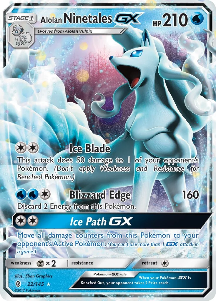 Alolan Ninetales-GX 「WC_DECK_2017_ICE_PATH_FTW 22/145」「EN」