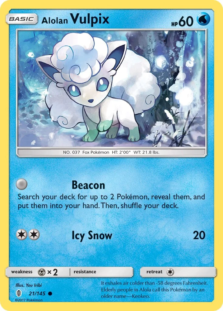 Alolan Vulpix 「WC_DECK_2017_INFINITE_FORCE 21/145」「EN」
