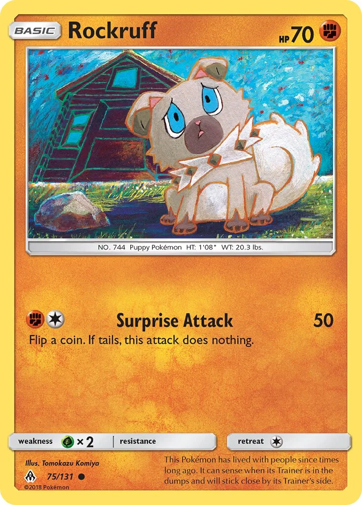 Rockruff 「WC_DECK_2018_BUZZROC 75/131」「EN」
