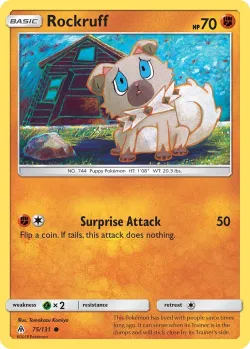 Rockruff 「WC_DECK_2018_BUZZROC 75/131」「EN」