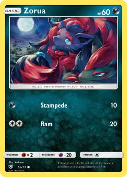Zorua 「WC_DECK_2018_VICTORY_MAP 52/73」「EN」