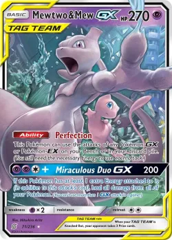 Mewtwo & Mew-GX 「WC_DECK_2019_PERFECTION 71/236」「EN」