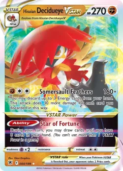 Hisuian Decidueye VSTAR 「WC_DECK_2022_ADP 084/189」「EN」