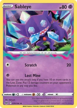 Sableye 「WC_DECK_2023_LOST_BOX_KYOGRE 070/196」「EN」
