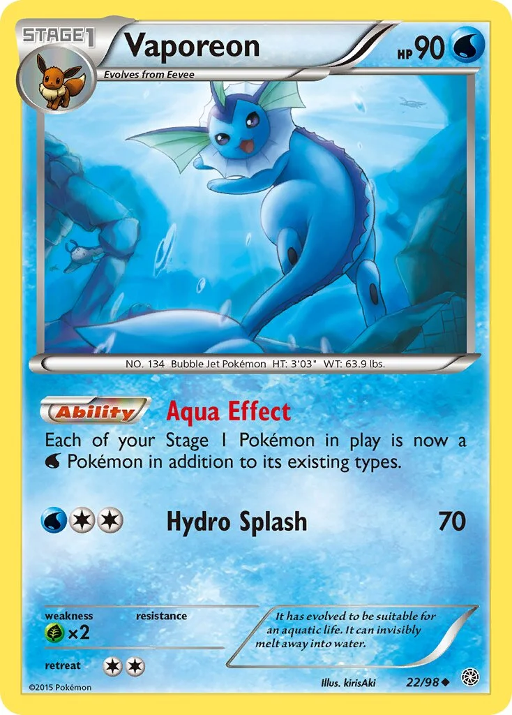 Vaporeon 「AOR 22/98」「EN」